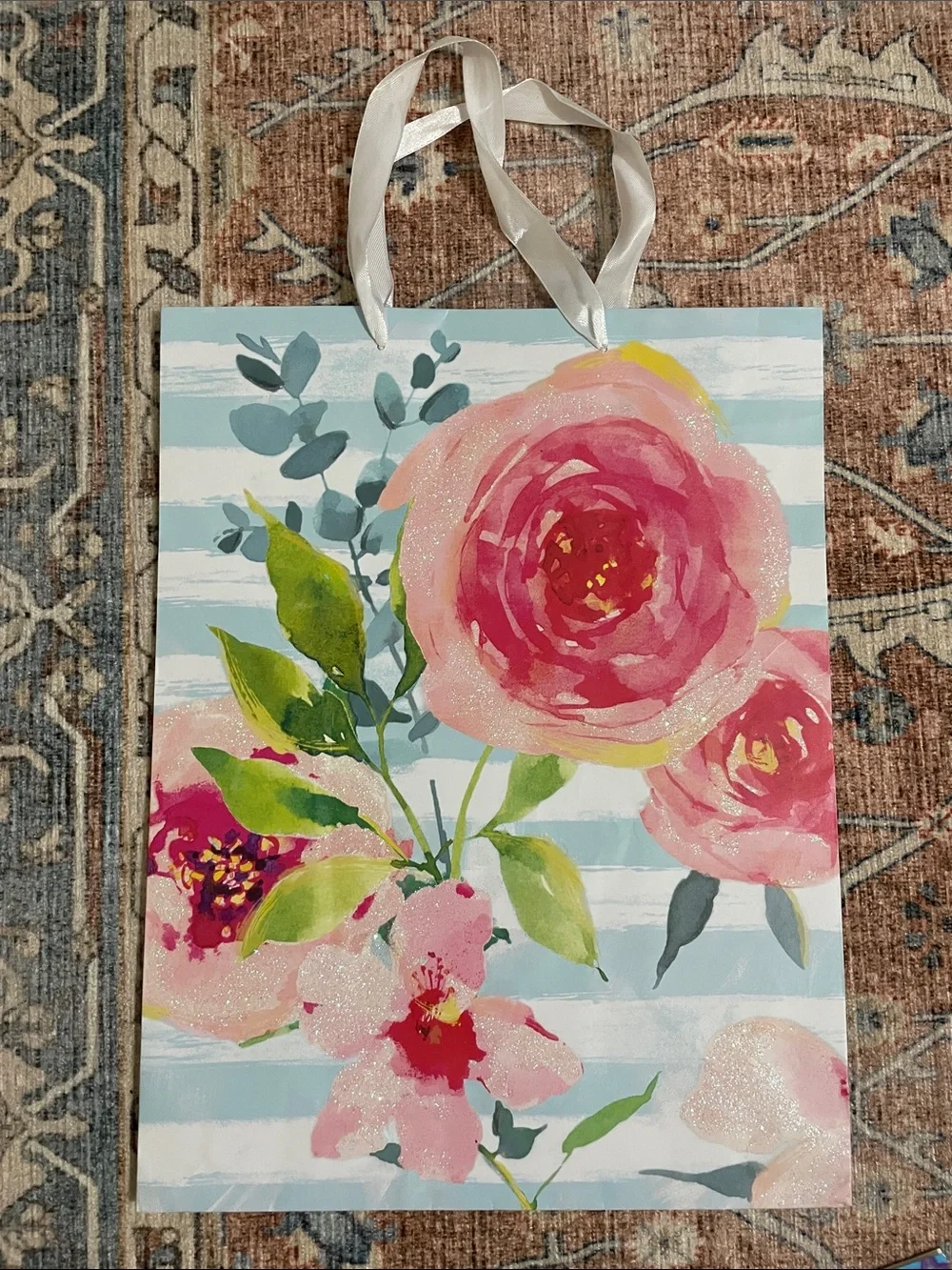 Bundle Set of 9 Colorful Assorted Gift Bags - Floral & Patterned Set